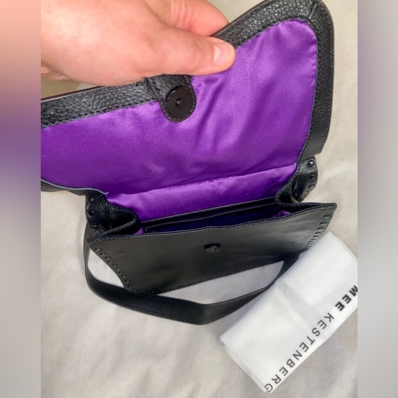 Aimee Kestenberg Brown and Black Crossbody Bag with Leopard Print - Picture 5 of 6